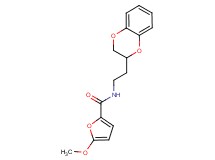 N-[2-(2,3-dihydro-1,4-benzodioxin-2-yl)ethyl]-5-methoxy-2-furamide