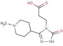 3-[3-(1-methylpiperidin-4-yl)-5-oxo-1,5-dihydro-4H-1,2,4-triazol-4-yl]propanoic acid