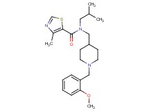 N-isobutyl-N-{[1-(2-methoxybenzyl)-4-piperidinyl]methyl}-4-methyl-1,3-thiazole-5-carboxamide