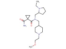 N~1~-[(1-ethyl-2-pyrrolidinyl)methyl]-N~1~-{[1-(2-methoxyethyl)-4-piperidinyl]methyl}-1,1-cyclopropanedicarboxamide