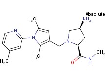 (2S,4S)-4-amino-1-{[2,5-dimethyl-1-(4-methylpyridin-2-yl)-1H-pyrrol-3-yl]methyl}-N-methylpyrrolidine-2-carboxamide