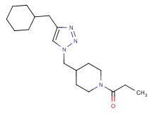 4-{[4-(cyclohexylmethyl)-1H-1,2,3-triazol-1-yl]methyl}-1-propionylpiperidine