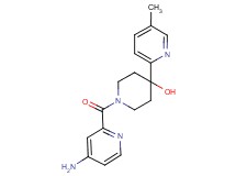 1-[(4-aminopyridin-2-yl)carbonyl]-4-(5-methylpyridin-2-yl)piperidin-4-ol