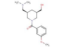 [(3R*,5R*)-5-[(dimethylamino)methyl]-1-(3-methoxybenzoyl)-3-piperidinyl]methanol