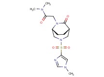 N,N-dimethyl-2-{(1S*,5R*)-3-[(1-methyl-1H-imidazol-4-yl)sulfonyl]-7-oxo-3,6-diazabicyclo[3.2.2]non-6-yl}acetamide