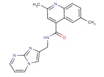 N-(imidazo[1,2-a]pyrimidin-2-ylmethyl)-2,6-dimethyl-4-quinolinecarboxamide