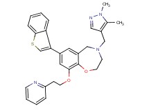 7-(1-benzothien-3-yl)-4-[(1,5-dimethyl-1H-pyrazol-4-yl)methyl]-9-[2-(2-pyridinyl)ethoxy]-2,3,4,5-tetrahydro-1,4-benzoxazepine