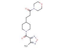 4-(3-{1-[(4-methyl-1,2,5-oxadiazol-3-yl)carbonyl]-4-piperidinyl}propanoyl)morpholine