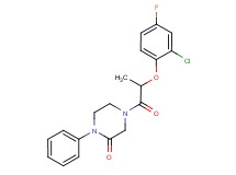 4-[2-(2-chloro-4-fluorophenoxy)propanoyl]-1-phenyl-2-piperazinone