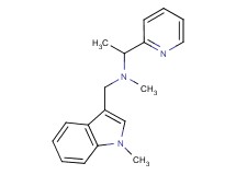 N-methyl-N-[(1-methyl-1H-indol-3-yl)methyl]-1-pyridin-2-ylethanamine