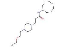 N-cyclooctyl-3-[4-(2-ethoxyethyl)piperazin-1-yl]propanamide