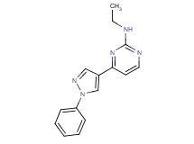 N-ethyl-4-(1-phenyl-1H-pyrazol-4-yl)pyrimidin-2-amine