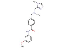 N-(3-methoxyphenyl)-4-({methyl[(1-methyl-1H-imidazol-2-yl)methyl]amino}methyl)benzamide