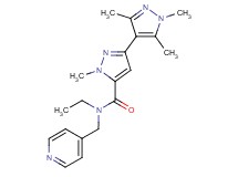 N-ethyl-1,1',3',5'-tetramethyl-N-(pyridin-4-ylmethyl)-1H,1'H-3,4'-bipyrazole-5-carboxamide