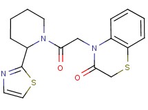 4-{2-oxo-2-[2-(1,3-thiazol-2-yl)piperidin-1-yl]ethyl}-2H-1,4-benzothiazin-3(4H)-one