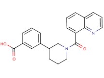 3-[1-(quinolin-8-ylcarbonyl)piperidin-3-yl]benzoic acid