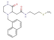 N-[3-(methylthio)propyl]-2-[1-(1-naphthylmethyl)-3-oxo-2-piperazinyl]acetamide