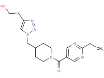 2-[1-({1-[(2-ethylpyrimidin-5-yl)carbonyl]piperidin-4-yl}methyl)-1H-1,2,3-triazol-4-yl]ethanol