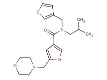 N-isobutyl-5-(morpholin-4-ylmethyl)-N-(3-thienylmethyl)-3-furamide