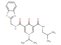 N-(1,3-benzothiazol-2-ylmethyl)-N'-isobutyl-1-isopropyl-4-oxo-1,4-dihydro-3,5-pyridinedicarboxamide