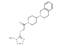 2-(1-{[(1-methyl-1H-tetrazol-5-yl)thio]acetyl}-4-piperidinyl)-1,2,3,4-tetrahydroisoquinoline