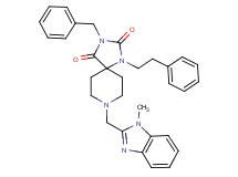 3-benzyl-8-[(1-methyl-1H-benzimidazol-2-yl)methyl]-1-(2-phenylethyl)-1,3,8-triazaspiro[4.5]decane-2,4-dione