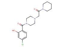 5-chloro-2-({4-[2-oxo-2-(1-piperidinyl)ethyl]-1-piperazinyl}carbonyl)phenol