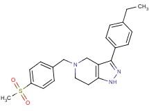 3-(4-ethylphenyl)-5-[4-(methylsulfonyl)benzyl]-4,5,6,7-tetrahydro-1H-pyrazolo[4,3-c]pyridine