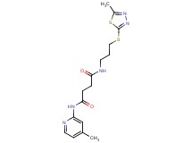 N-(4-methylpyridin-2-yl)-N'-{3-[(5-methyl-1,3,4-thiadiazol-2-yl)thio]propyl}succinamide