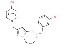 (3-endo)-8-{[5-(3-hydroxybenzyl)-5,6,7,8-tetrahydro-4H-pyrazolo[1,5-a][1,4]diazepin-2-yl]methyl}-8-azabicyclo[3.2.1]octan-3-ol