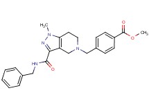 methyl 4-({3-[(benzylamino)carbonyl]-1-methyl-1,4,6,7-tetrahydro-5H-pyrazolo[4,3-c]pyridin-5-yl}methyl)benzoate