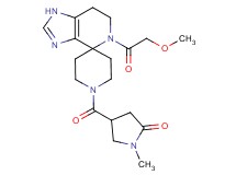 4-{[5-(methoxyacetyl)-1,5,6,7-tetrahydro-1'H-spiro[imidazo[4,5-c]pyridine-4,4'-piperidin]-1'-yl]carbonyl}-1-methylpyrrolidin-2-one