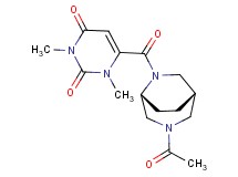 6-{[(1S*,5R*)-3-acetyl-3,6-diazabicyclo[3.2.2]non-6-yl]carbonyl}-1,3-dimethyl-2,4(1H,3H)-pyrimidinedione