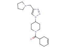1-(3-cyclohexen-1-ylcarbonyl)-4-[4-(1-pyrrolidinylmethyl)-1H-1,2,3-triazol-1-yl]piperidine trifluoroacetate
