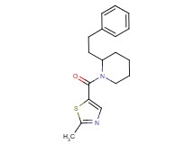 1-[(2-methyl-1,3-thiazol-5-yl)carbonyl]-2-(2-phenylethyl)piperidine