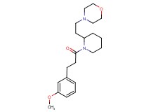 4-(2-{1-[3-(3-methoxyphenyl)propanoyl]-2-piperidinyl}ethyl)morpholine