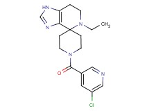 1'-[(5-chloropyridin-3-yl)carbonyl]-5-ethyl-1,5,6,7-tetrahydrospiro[imidazo[4,5-c]pyridine-4,4'-piperidine]