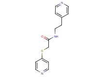 N-(2-pyridin-4-ylethyl)-2-(pyridin-4-ylthio)acetamide