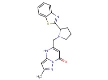 5-{[2-(1,3-benzothiazol-2-yl)-1-pyrrolidinyl]methyl}-2-methylpyrazolo[1,5-a]pyrimidin-7(4H)-one