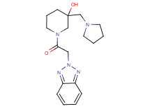 1-(2H-1,2,3-benzotriazol-2-ylacetyl)-3-(pyrrolidin-1-ylmethyl)piperidin-3-ol