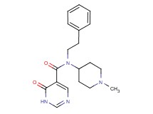 N-(1-methyl-4-piperidinyl)-6-oxo-N-(2-phenylethyl)-1,6-dihydro-5-pyrimidinecarboxamide