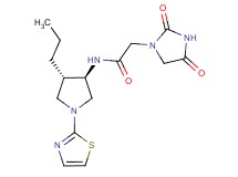 2-(2,4-dioxo-1-imidazolidinyl)-N-[rel-(3R,4S)-4-propyl-1-(1,3-thiazol-2-yl)-3-pyrrolidinyl]acetamide hydrochloride