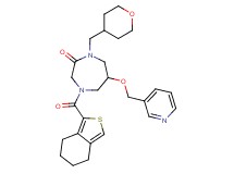 6-(3-pyridinylmethoxy)-4-(4,5,6,7-tetrahydro-2-benzothien-1-ylcarbonyl)-1-(tetrahydro-2H-pyran-4-ylmethyl)-1,4-diazepan-2-one