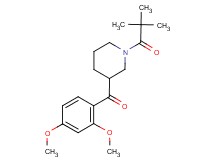(2,4-dimethoxyphenyl)[1-(2,2-dimethylpropanoyl)piperidin-3-yl]methanone