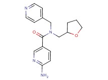 6-amino-N-(pyridin-4-ylmethyl)-N-(tetrahydrofuran-2-ylmethyl)nicotinamide
