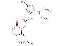N-[1-(1-ethylpropyl)-3-methyl-1H-pyrazol-5-yl]-2-(6-methyl-3-oxo-2,3-dihydro-4H-1,4-benzoxazin-4-yl)acetamide