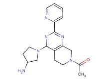 1-(7-acetyl-2-pyridin-2-yl-5,6,7,8-tetrahydropyrido[3,4-d]pyrimidin-4-yl)pyrrolidin-3-amine