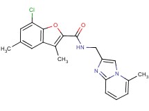7-chloro-3,5-dimethyl-N-[(5-methylimidazo[1,2-a]pyridin-2-yl)methyl]-1-benzofuran-2-carboxamide