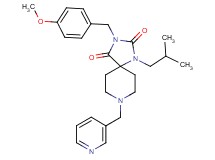 1-isobutyl-3-(4-methoxybenzyl)-8-(3-pyridinylmethyl)-1,3,8-triazaspiro[4.5]decane-2,4-dione