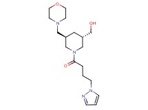 {(3S*,5R*)-5-(4-morpholinylmethyl)-1-[4-(1H-pyrazol-1-yl)butanoyl]-3-piperidinyl}methanol